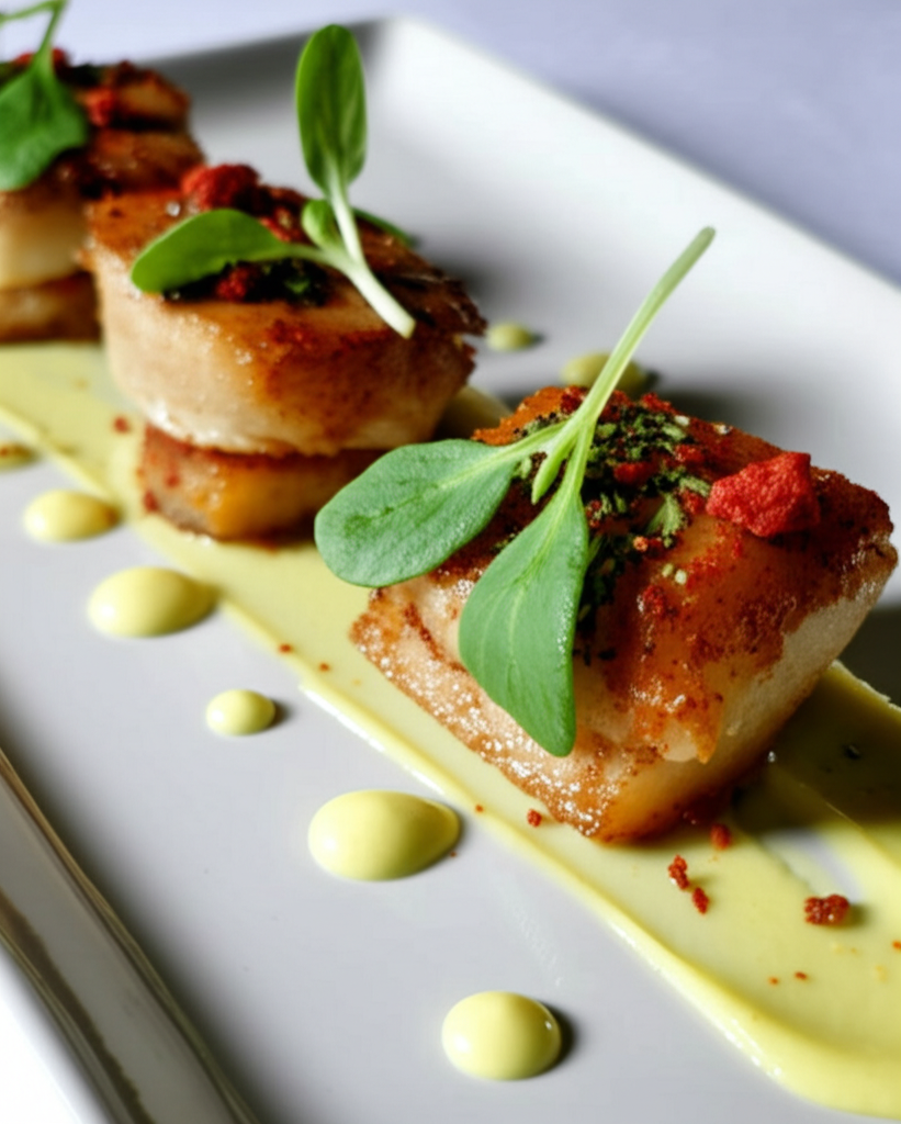 Plato emplatado artísticamente